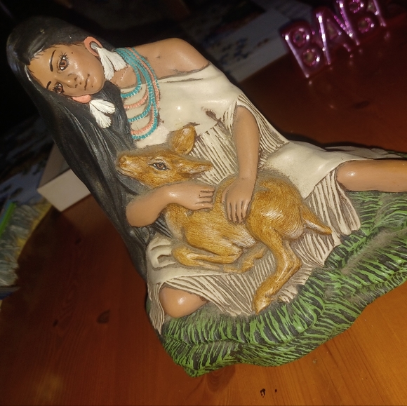 Ceramic INDIAN LADY - Picture 1 of 3